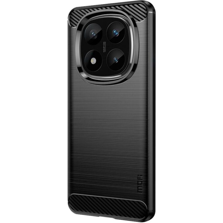 Защитный чехол MOFI Carbon Fiber для Xiaomi Redmi Note 14 Pro Plus - Black: фото 1 из 9