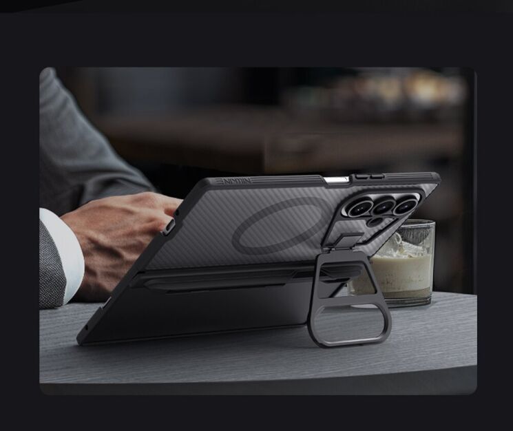 Захисний чохол NILLKIN CamShield Prop Magnetic (Clear Version) (FF) для Samsung Galaxy Fold 7 - Black: фото 13 з 19