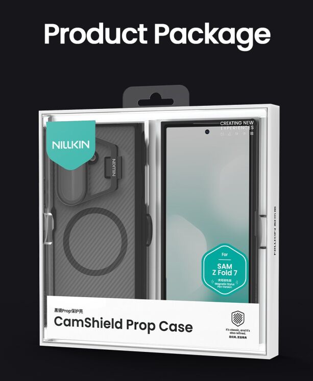 Захисний чохол NILLKIN CamShield Prop Magnetic (Clear Version) (FF) для Samsung Galaxy Fold 7 - Black: фото 19 з 19