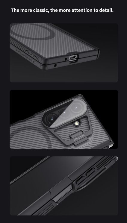 Захисний чохол NILLKIN CamShield Prop Magnetic (Clear Version) (FF) для Samsung Galaxy Fold 7 - Black: фото 16 з 19