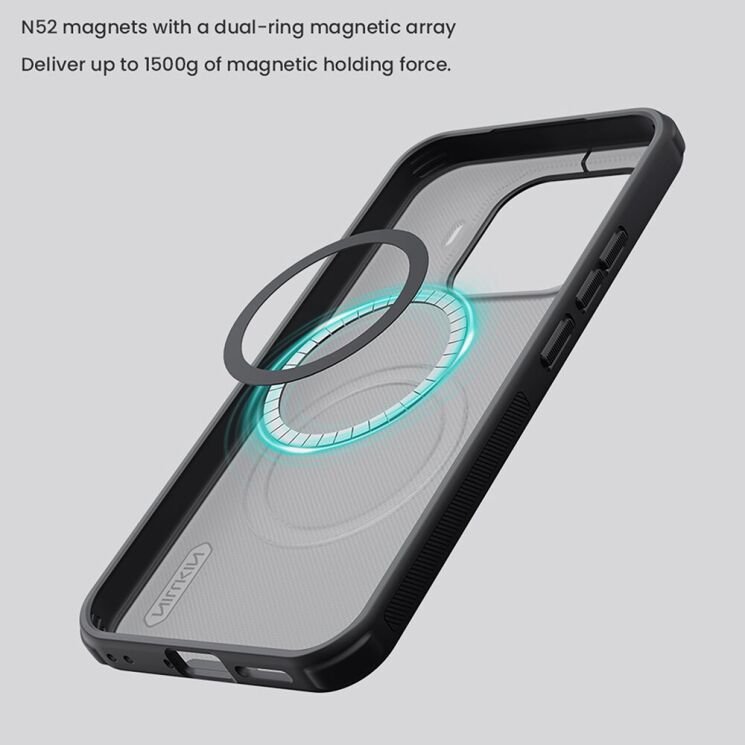 Защитный чехол NILLKIN Super Frosted Shield Pro Magnetic для Xiaomi 17T - Transparent Black: фото 11 из 12