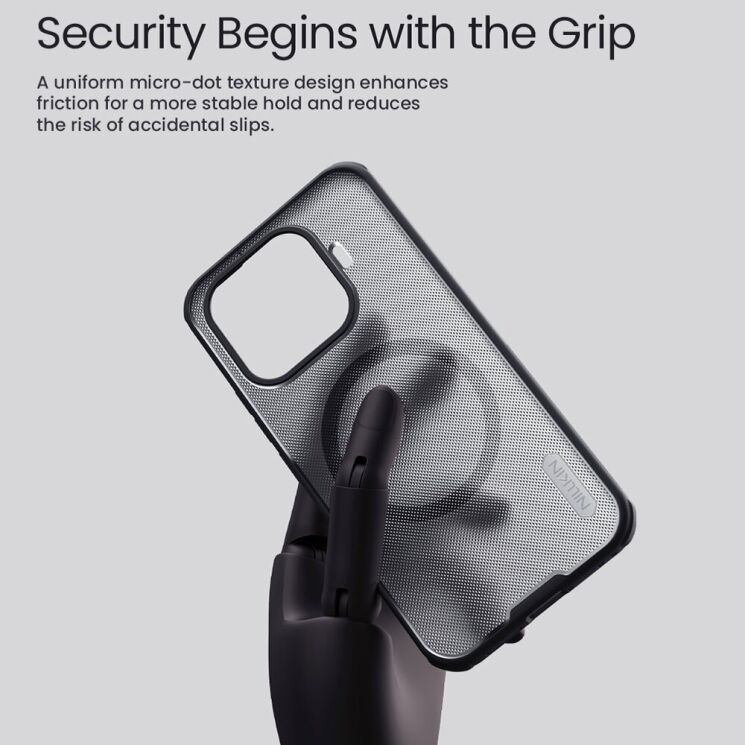 Защитный чехол NILLKIN Super Frosted Shield Pro Magnetic для Xiaomi 17T - Transparent Black: фото 9 из 12