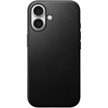 Защитный чехол Nomad Modern Leather Case для Apple iPhone 16 (NM01851585) - Black: фото 1 из 12