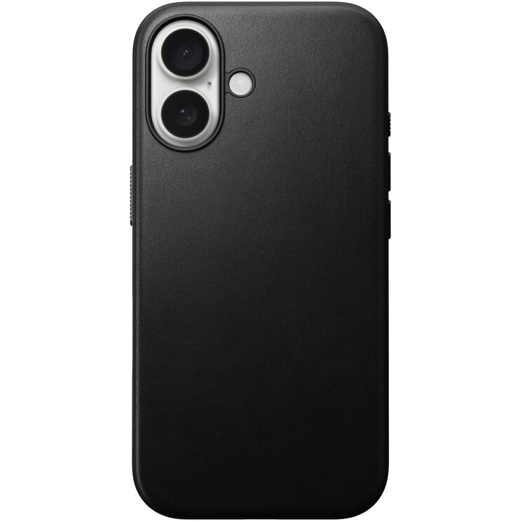 Защитный чехол Nomad Modern Leather Case для Apple iPhone 16 (NM01851585) - Black: фото 1 из 12