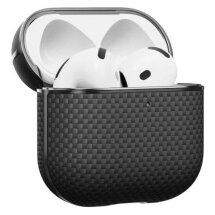Захисний чохол Pitaka Aramid Fiber Case для AirPods 4 (APM2404) - Black / Grey (Twill): фото 1 з 9