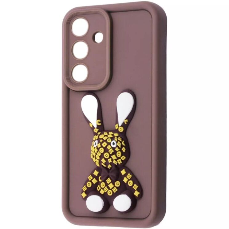 Защитный чехол Pretty Things Case для Samsung Galaxy S25 Plus (S936) - Brown / Rabbit: фото 1 из 6
