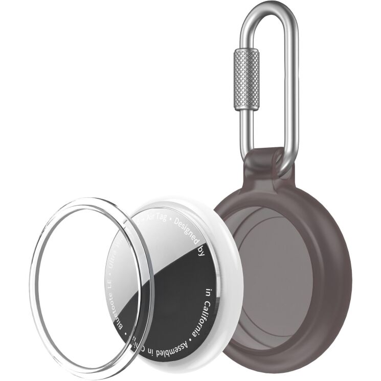 Защитный чехол Reframe Carbon для Apple AirTags - Transparent Black: фото 1 из 4