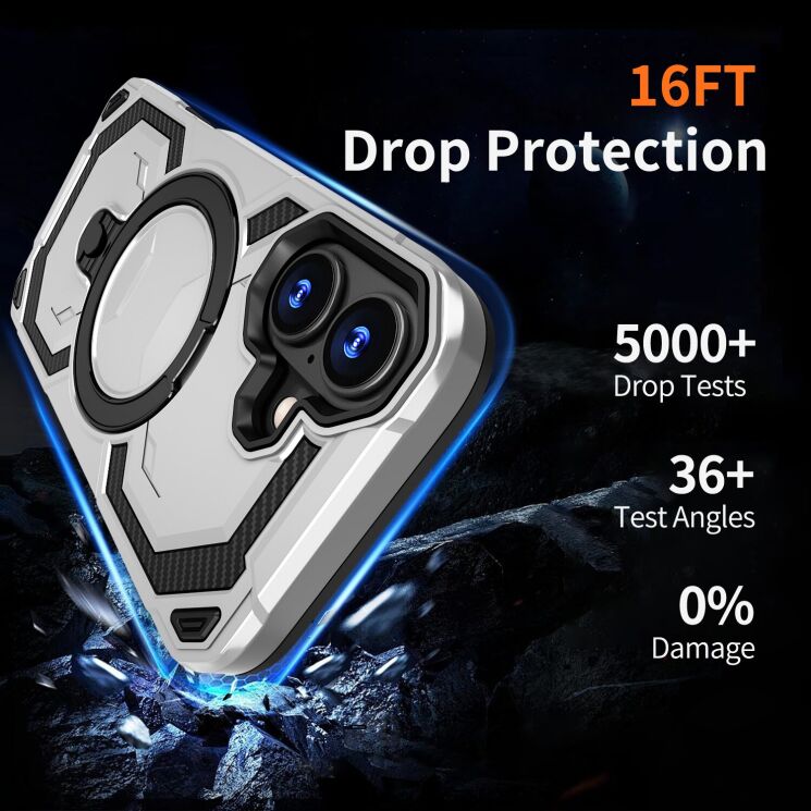 Защитный чехол Reframe Hybrid Magnetic для iPhone 17 - Red: фото 6 из 7