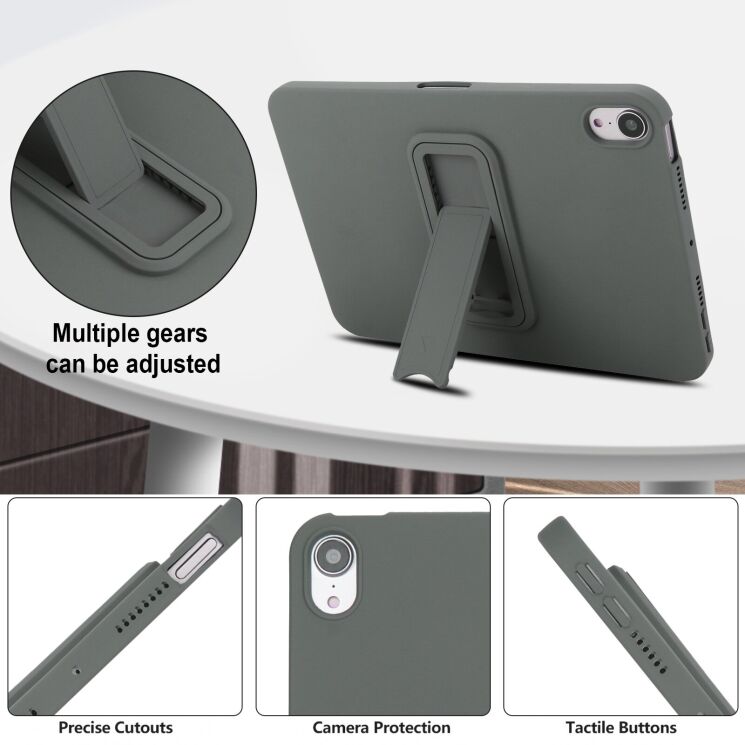 Захисний чохол Reframe Kickstand Cover для Apple iPad mini 6 / 7 (2021/2024) - Grey: фото 10 з 10