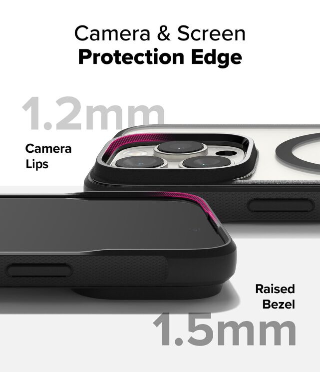 Защитный чехол Ringke Fusion Bold MagSafe для Apple iPhone 16 Pro Max (8800274962101) - Black: фото 11 из 15