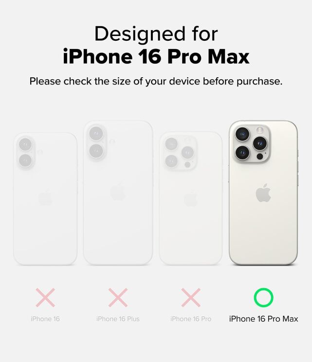 Защитный чехол Ringke Fusion Bold MagSafe для Apple iPhone 16 Pro Max (8800274962101) - Black: фото 3 из 15