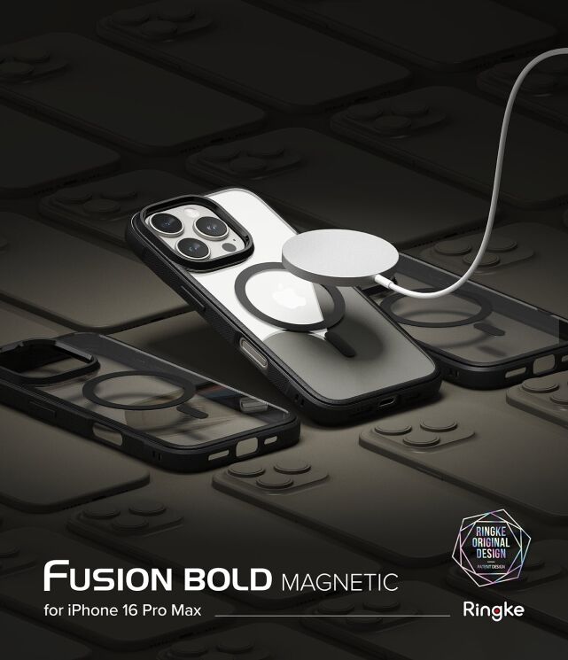 Защитный чехол Ringke Fusion Bold MagSafe для Apple iPhone 16 Pro Max (8800274962101) - Black: фото 2 из 15