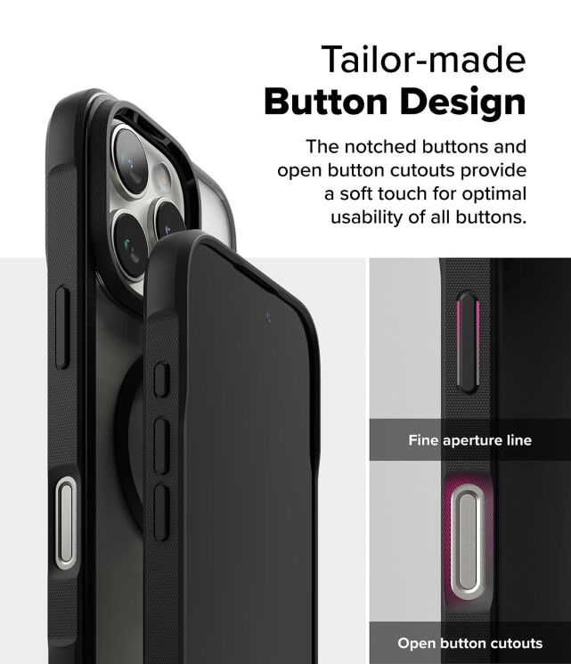Защитный чехол Ringke Fusion Bold MagSafe для Apple iPhone 16 Pro Max (8800274962101) - Black: фото 14 из 15