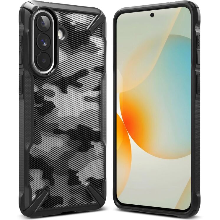 Захисний чохол Ringke Fusion X для Samsung Galaxy A57 (A576) 8800328818071 - Camo Black: фото 1 з 15
