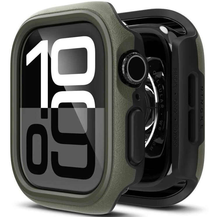Захисний чохол Ringke Onyx (FW) для Apple Watch 10 / 11 46 mm (8800274969674) - Dark Green (364540DG) Захисний чохол Ringke Onyx (FW) для Apple Watch 10 / 11 46 mm (8800274969674) - Dark Green: фото 1 з 16