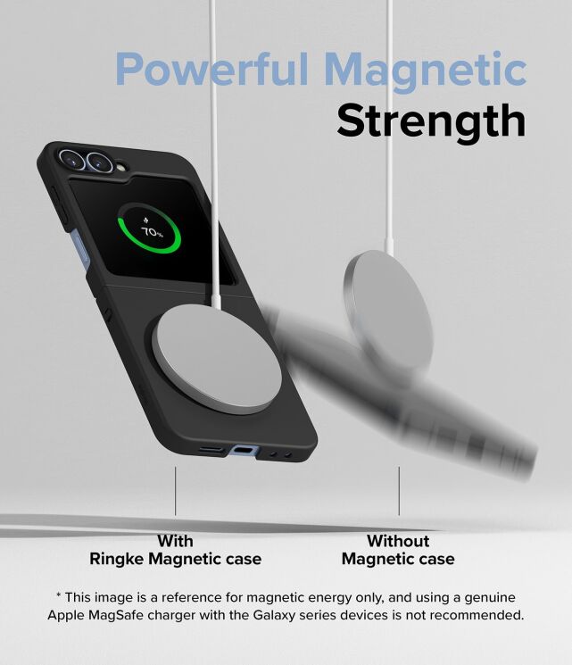 Защитный чехол Ringke Slim Magnetic для Samsung Galaxy Flip 6 (8809961788307) - Black: фото 9 из 19