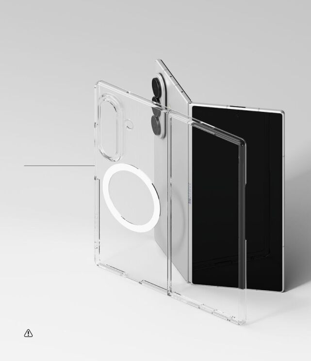 Защитный чехол Ringke Slim Magnetic для Samsung Galaxy Fold 8 Ultra (8800380460485) - Clear: фото 5 из 9