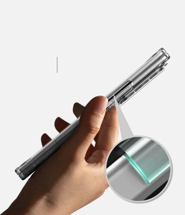 Защитный чехол Ringke Slim Magnetic для Samsung Galaxy Fold 8 Ultra (8800380460485) - Clear: фото 7 из 9