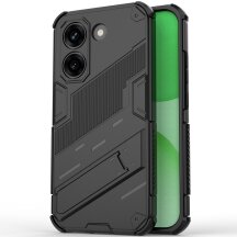 Защитный чехол с подставкой Deexe Bibercas для Xiaomi Poco X8 Pro - Black: фото 1 из 5