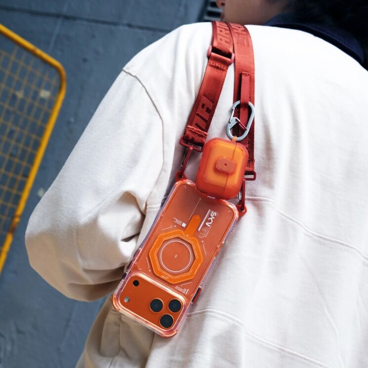 Защитный чехол SKINARMA MECHA LE для AirPods Pro 3 - BLUSH: фото 6 из 6