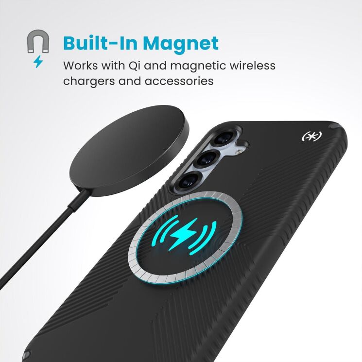 Защитный чехол Speck Presidio2 Grip Magnet для Samsung Galaxy S25 Plus (S936) 150878-3205 - Black: фото 7 из 10