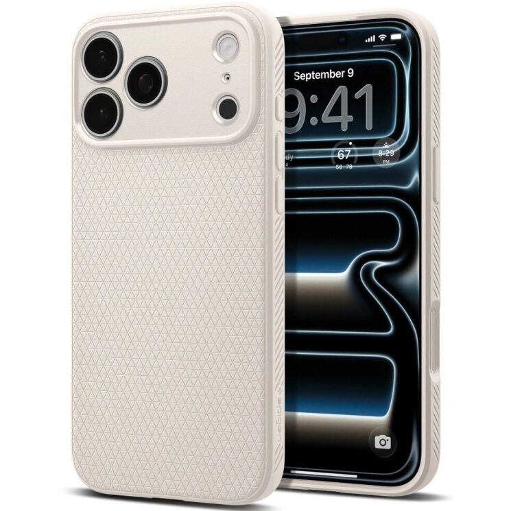 Захисний чохол Spigen Liquid Air для iPhone 18 Pro (ACS12152) - Natural Titanium: фото 1 з 12