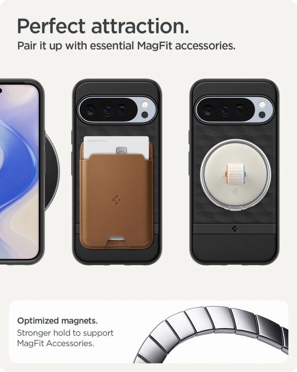 Захисний чохол Spigen (SGP) Caseology Parallax (MagFit) by Spigen для Google Pixel 10 Pro XL (ACS09731) - Matte Black: фото 17 з 17