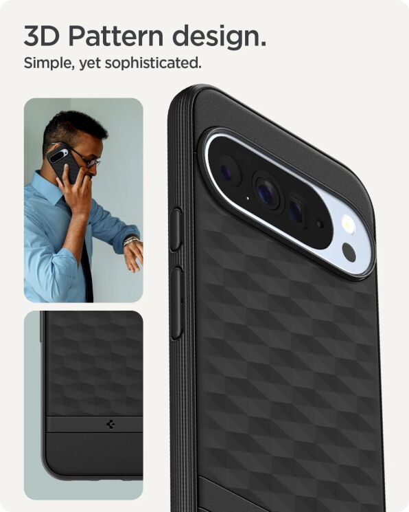 Захисний чохол Spigen (SGP) Caseology Parallax (MagFit) by Spigen для Google Pixel 10 Pro XL (ACS09731) - Matte Black: фото 13 з 17