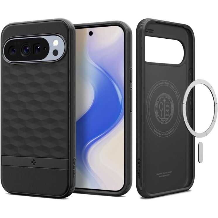 Захисний чохол Spigen (SGP) Caseology Parallax (MagFit) by Spigen для Google Pixel 10 Pro XL (ACS09731) - Matte Black: фото 1 з 17