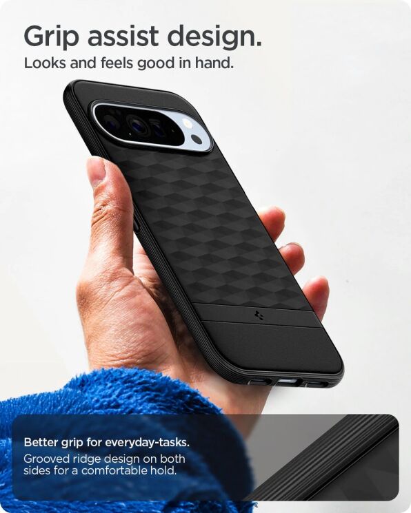 Захисний чохол Spigen (SGP) Caseology Parallax (MagFit) by Spigen для Google Pixel 10 Pro XL (ACS09731) - Matte Black: фото 16 з 17