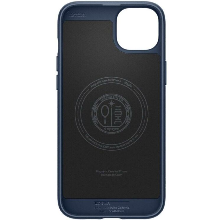 Защитный чехол Spigen (SGP) Mag Armor (MagFit) для Apple iPhone 15 Plus - Navy Blue: фото 5 из 15