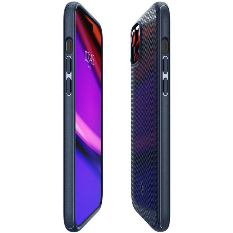 Защитный чехол Spigen (SGP) Mag Armor (MagFit) для Apple iPhone 15 Plus - Navy Blue: фото 2 из 15