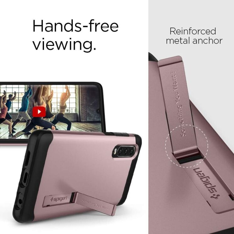 Защитный чехол Spigen (SGP) Slim Armor для Huawei P30 - Gunmetal: фото 6 из 7