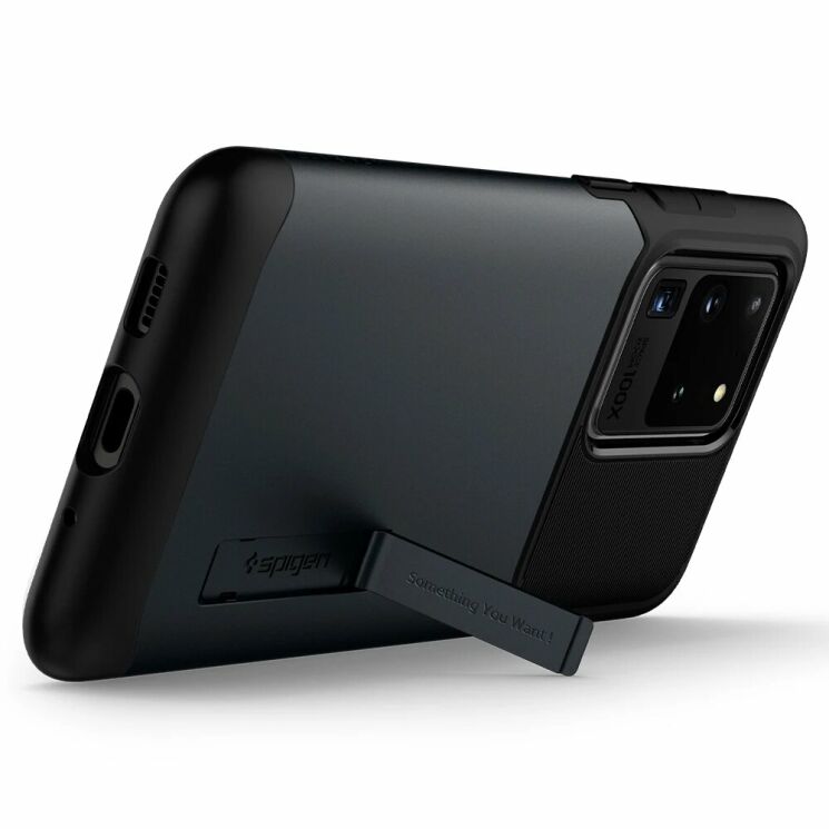 Защитный чехол Spigen (SGP) Slim Armor для Samsung Galaxy S20 Ultra (G988) ACS00637 - Metal Slate: фото 4 из 9