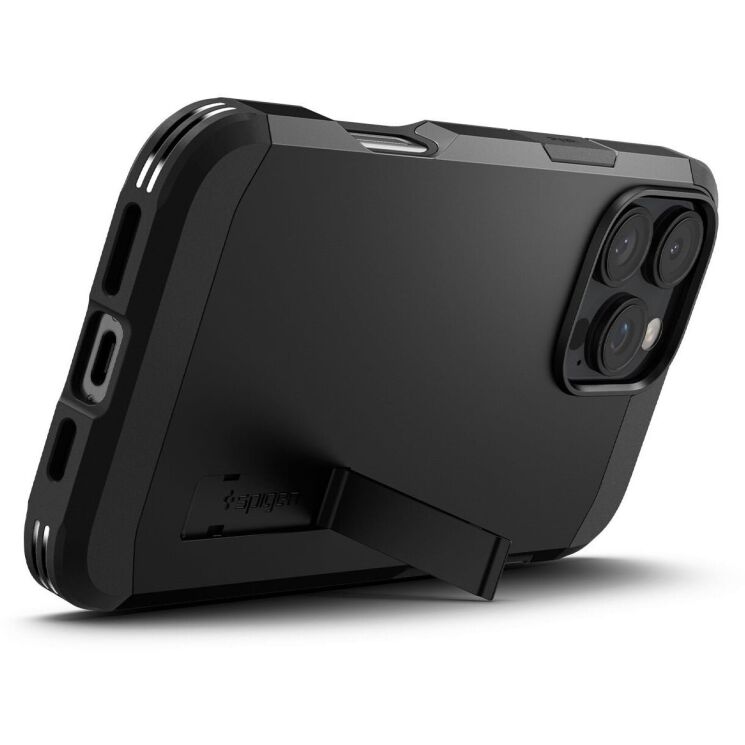 Защитный чехол Spigen (SGP) Tough Armor (MagFit) для Apple iPhone 16 Pro - Black: фото 3 из 15