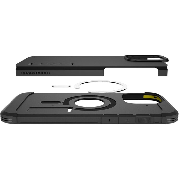 Защитный чехол Spigen (SGP) Tough Armor (MagFit) для Apple iPhone 16 Pro - Black: фото 7 из 15