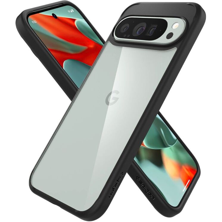 Захисний чохол Spigen (SGP) Ultra Hybrid для Google Pixel 9 Pro XL - Matte Black: фото 4 з 14
