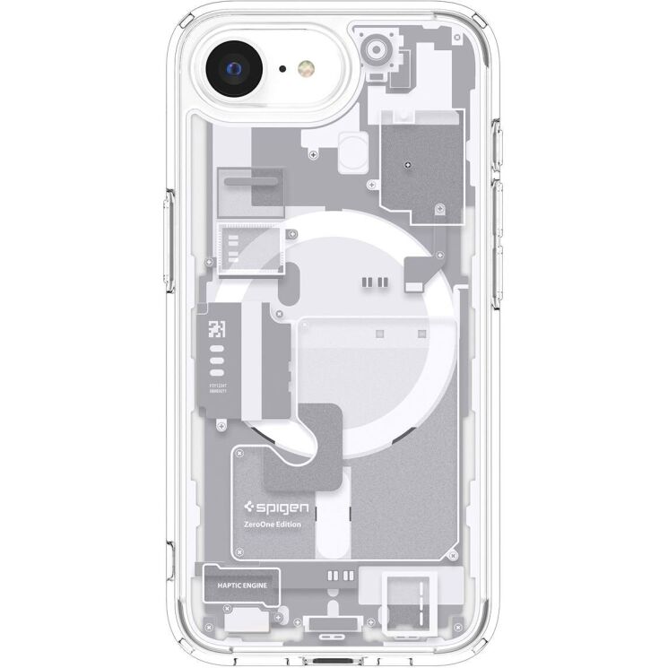 Защитный чехол Spigen (SGP) Ultra Hybrid Zero One (MagFit) для Apple iPhone 16e (ACS09142) - One White: фото 2 из 16