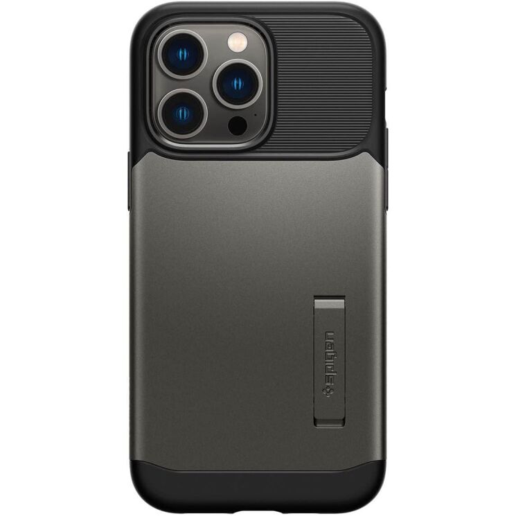 Захисний чохол Spigen Slim Armor для iPhone 14 Pro Max (ACS04645) - Gunmetal: фото 2 з 7