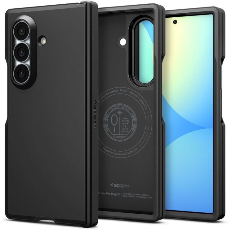 Защитный чехол Spigen Tough Armor Pro (MagFit) для Samsung Galaxy Fold 8 Ultra (ACS11507) - Black (424079B) Защитный чехол Spigen Tough Armor Pro (MagFit) для Samsung Galaxy Fold 8 Ultra (ACS11507) - Black: фото 2 из 15