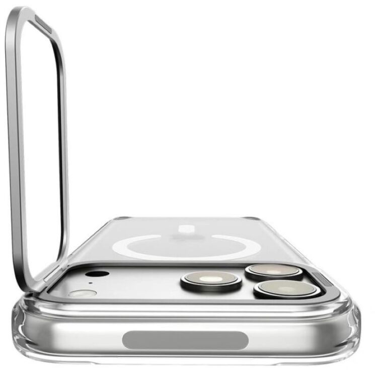 Захисний чохол Spigen Ultra Hybrid Optik S (MagFit) для iPhone 18 Pro / 17 Pro (ACS11921) - Clear / Silver: фото 5 з 12