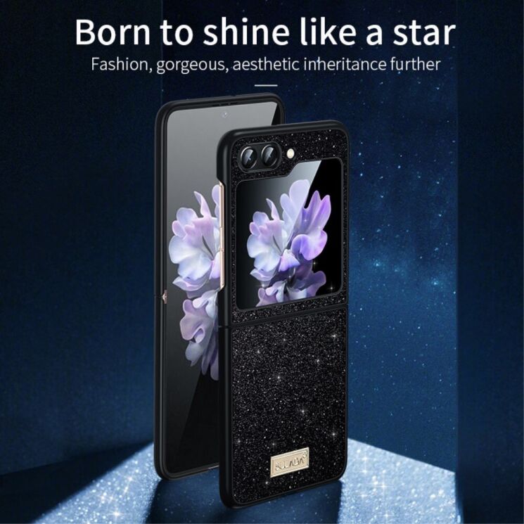 Защитный чехол SULADA Dazzling Glittery (FF) для Samsung Galaxy Flip 6 - Red: фото 3 из 7