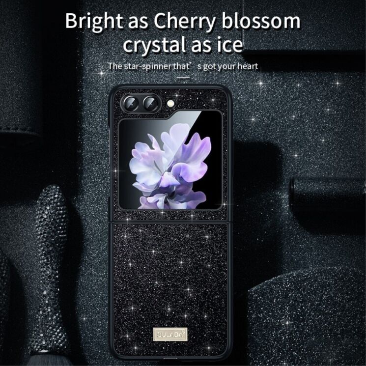 Защитный чехол SULADA Dazzling Glittery (FF) для Samsung Galaxy Flip 6 - Red: фото 5 из 7