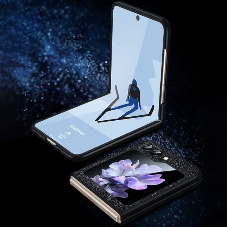 Защитный чехол SULADA Dazzling Glittery (FF) для Samsung Galaxy Flip 6 - Red: фото 2 из 7
