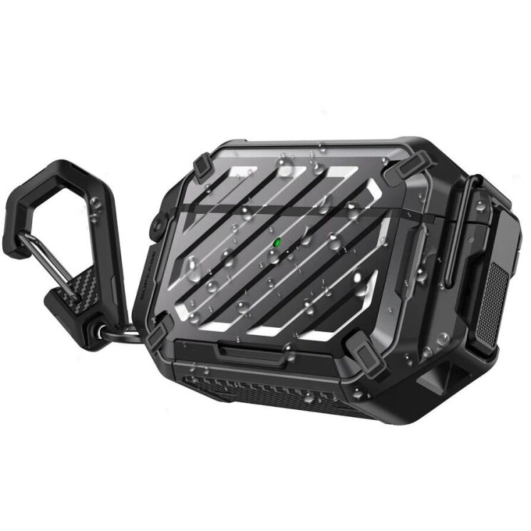 Защитный чехол Supcase Unicorn Beetle Pro Rugged Case (FH) для AirPods Pro 3 (843439158658) - Black: фото 1 из 10