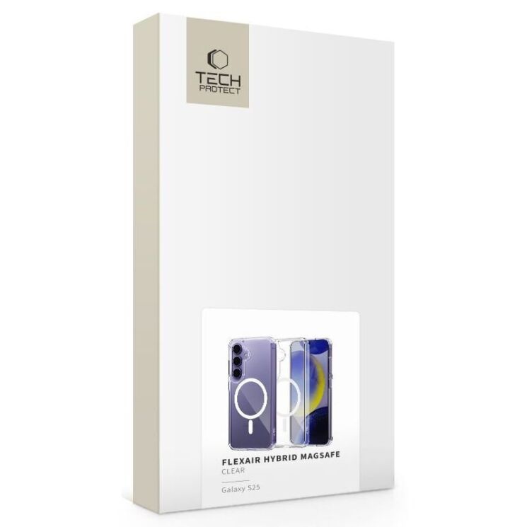 Защитный чехол Tech-Protect FlexAir Hybrid MagSafe для Samsung Galaxy S25 (S931) 5906302322077 - Clear: фото 2 из 6
