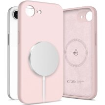 Защитный чехол Tech-Protect Liquid Silicone MagSafe для Apple iPhone 16e - Pink Pearl: фото 1 из 4