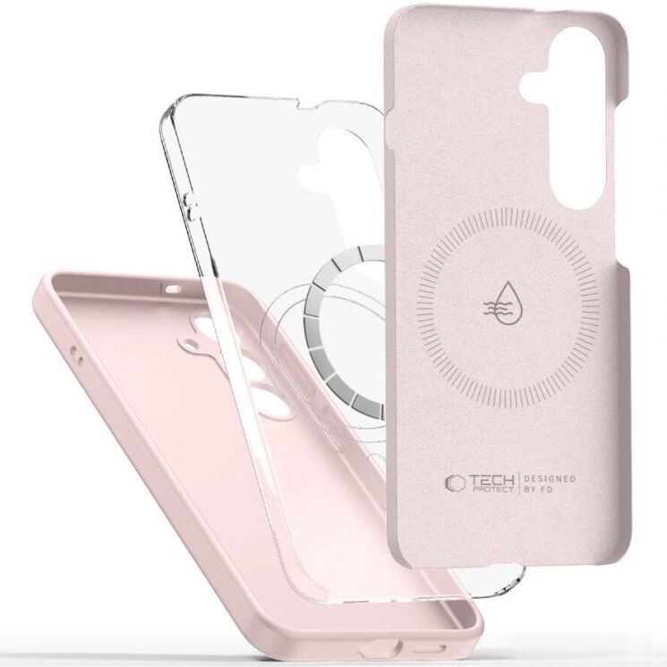 Защитный чехол Tech-Protect Liquid Silicone MagSafe для Apple iPhone 16e - Pink Pearl: фото 2 из 4