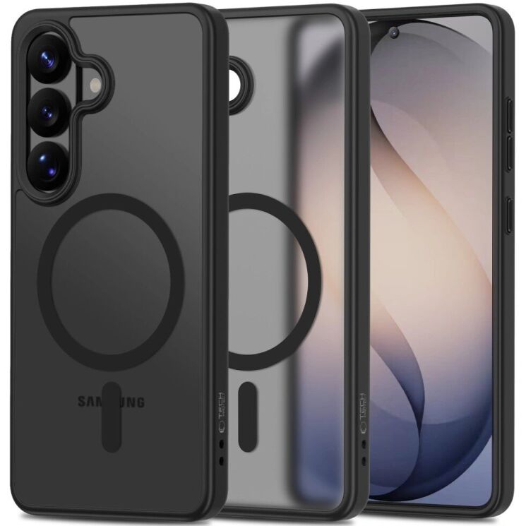 Защитный чехол Tech-Protect Magmat MagSafe для Samsung Galaxy S26 (S942) - Matte Black: фото 1 из 9