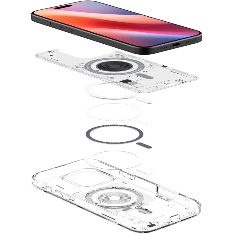 Захисний чохол Ultra Hybrid Neo One (MagFit) для Apple iPhone 16 Pro Max - Clear: фото 5 з 14